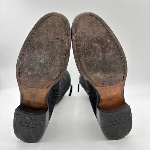 Roberto Del Carlo Suede Buckle High Boots Women's 38 Made in Italy - Picture 6 of 13